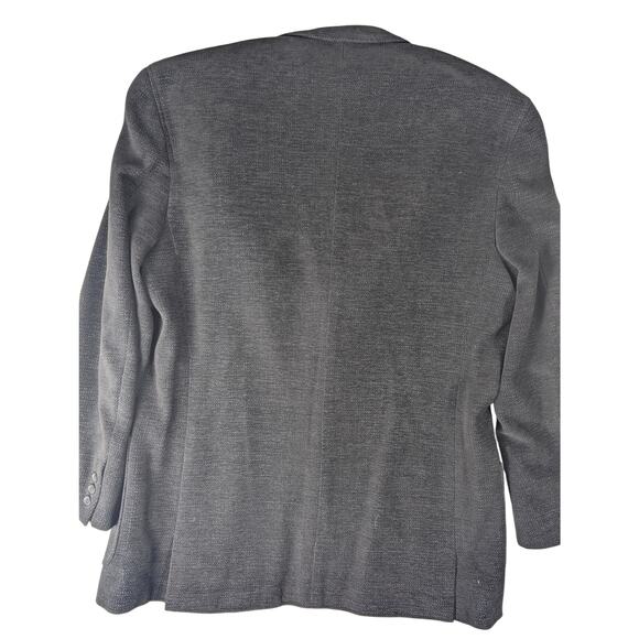 Stature Men's‎ Blazer Cotton Wool Blend Black Soft 3 Button Coat Size 44R Casual - Picture 3 of 7